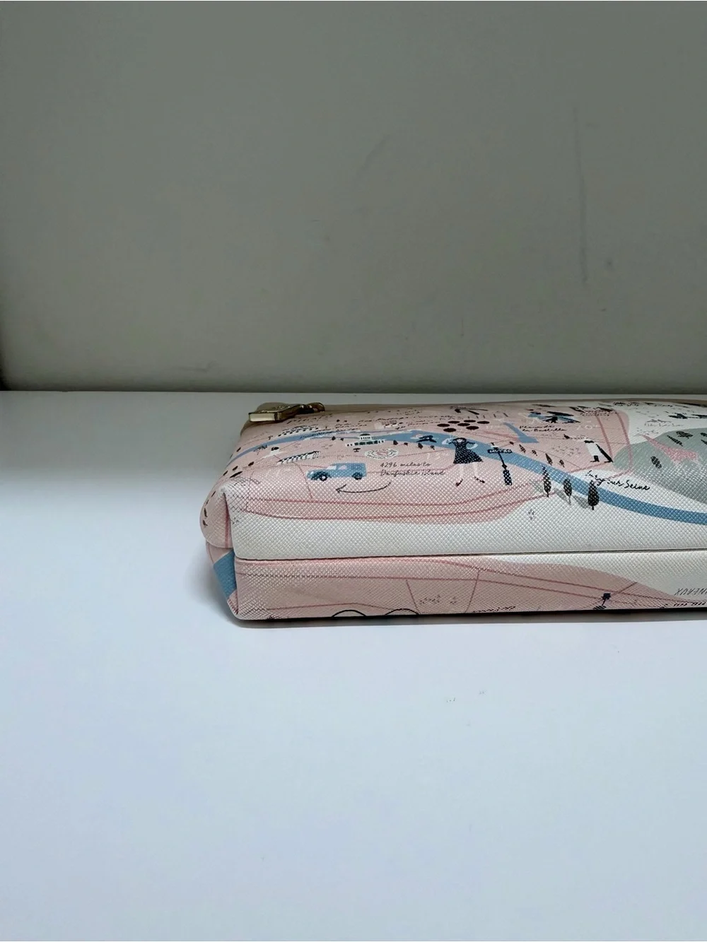 Spartina 449 City of Lights Paris Scout Wristlet Map Print  Clutch collectible